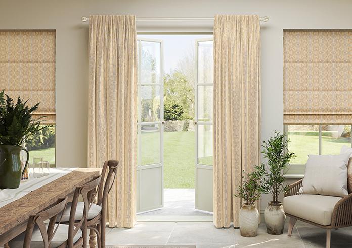 Opulent Scallop, Toffee - Made To Measure Curtains - Image 3